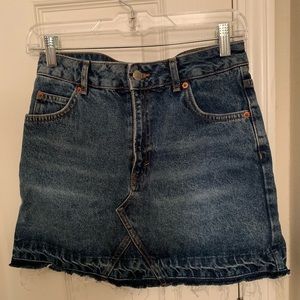 TOPSHOP Moto denim skirt